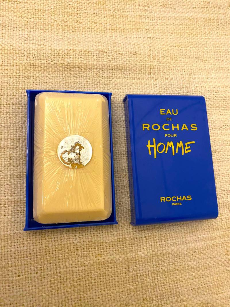 Vintage Eau De Rochas Pour Homme Soap 100G | Savon Doux Cream Sealed Made in France Retro Men's Fragrance Collectible von Etsy - VintageStyleShopDE