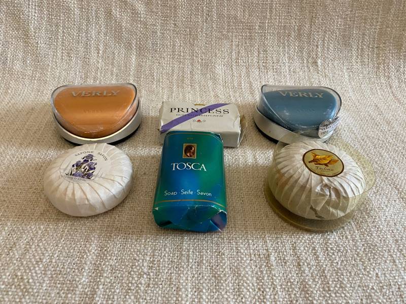 Vintage Perfumery Soap Set - 6 Pieces, Including Verly Berlin, Princess, Sapone Savon, Tosca, Tabac Abenin Set-10 von Etsy - VintageStyleShopDE