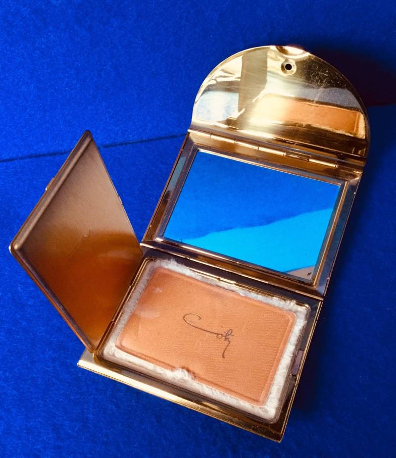 Schöne Vintage 1960Er Jahre Gold Mesh Umschlag Stil Lose Puder & Spiegel Kompakt Von Designer Coty von Etsy - VintageTimeAfterTime