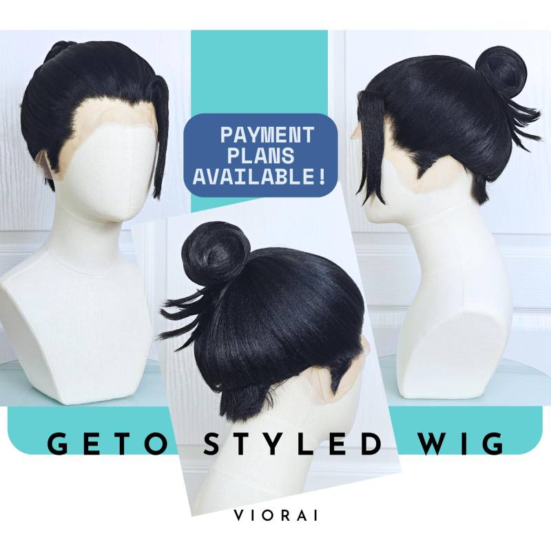 Suguru Geto Wig - Jujutsu Kaisen Schwarze Inspirierte Cosplay Anime Perücke Nach Maß von Etsy - Viorai