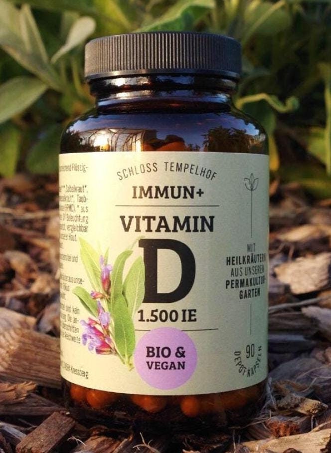 Vitamin D Organic Vegan 1, 500 Iu Medicinal Immun Herbs Supplement von Etsy - VitaDsol