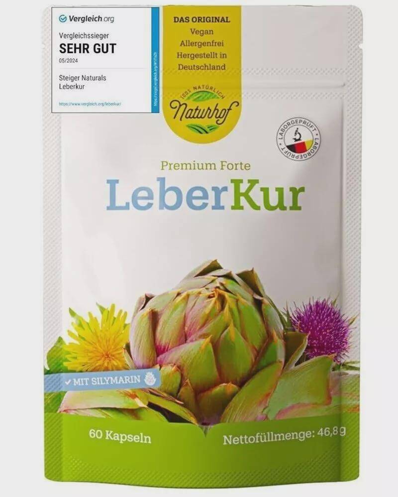 Naturhof Leberkur Mit Silymarin 60 Kapseln von Etsy - Vitalesfood