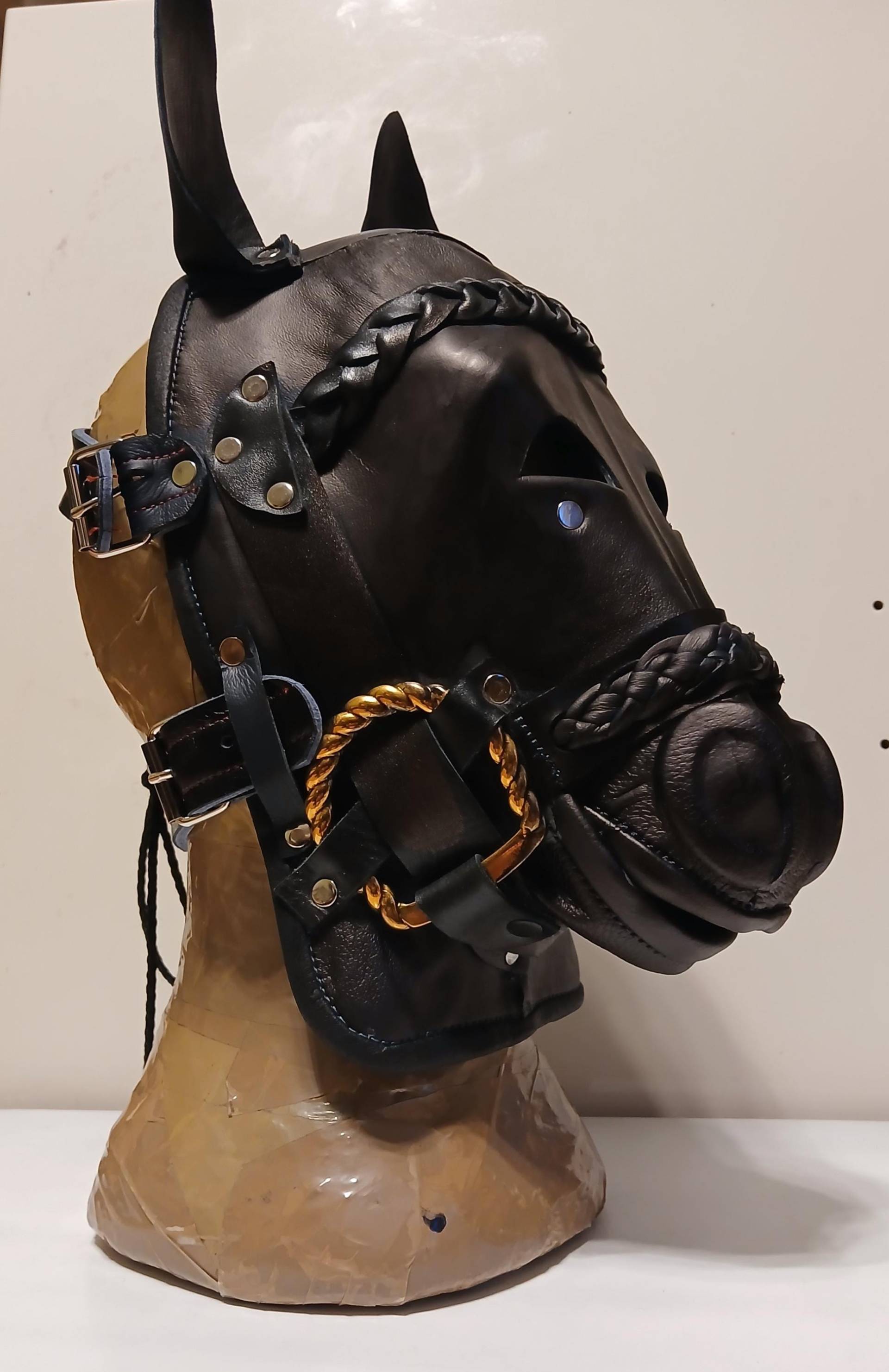 Ledermaske, , Leather Mask, Pony, Horse Ledermaske, , Leather Mask, Pony, Horse von Etsy - Vlamix