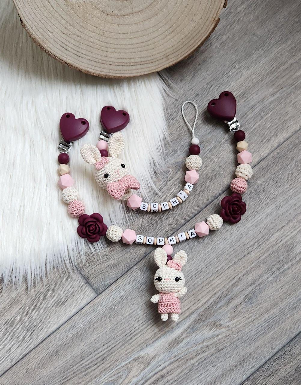 Schnullerkette Hase Kinderwagenkette Mit Namen von Etsy - VmshopLaden