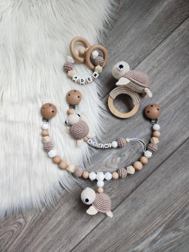 Schnullerkette Kinderwagenkette Schildkröte Mit Namen Schnullerkette Kinderwagenkette Schildkröte Mit Namen von Etsy - VmshopLaden