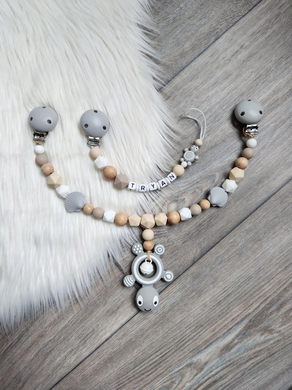 Schnullerkette Kinderwagenkette Schildkröte Mit Wunschnamen von Etsy - VmshopLaden