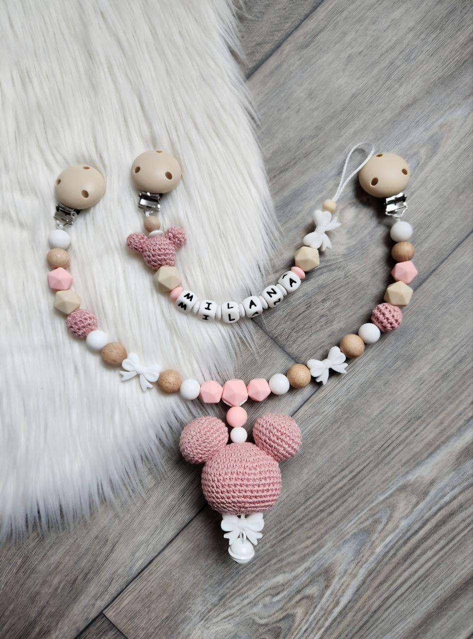 Schnullerkette Mickey Maus Kinderwagenkette von Etsy - VmshopLaden