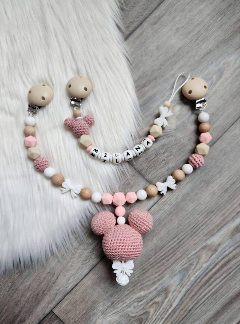 Schnullerkette Mickey Maus Kinderwagenkette von Etsy - VmshopLaden