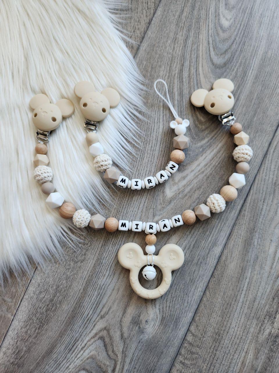 Schnullerkette Mit Namen Kinderwagenkette Mädchen Junge Mickymaus von Etsy - VmshopLaden