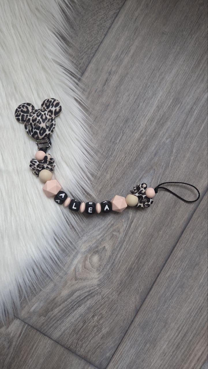 Schnullerkette Mit Namen Leo Mädchen von Etsy - VmshopLaden