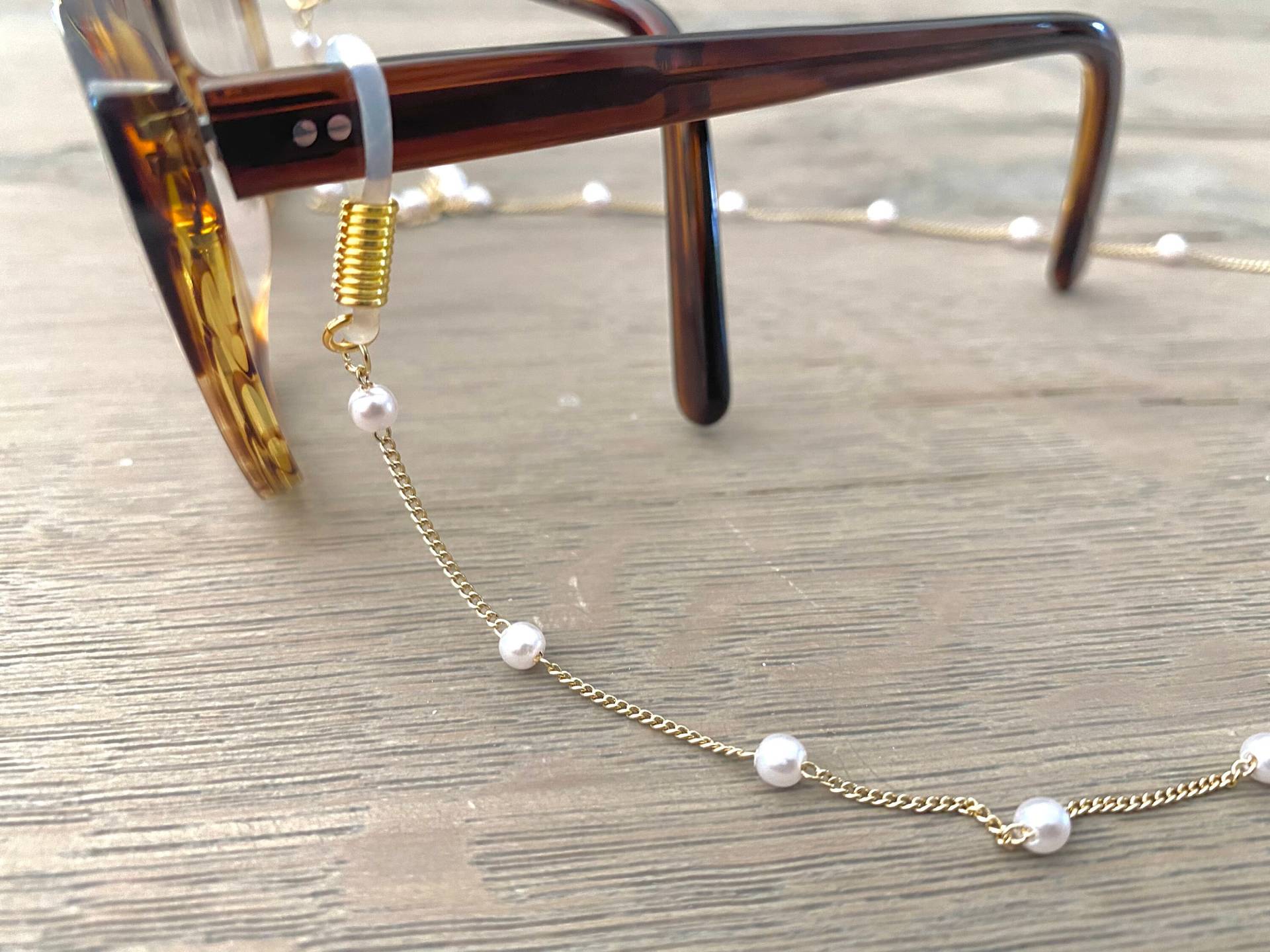 Brillenkette Perlen Gold Brillenkette Perlen Gold von Etsy - VonNina