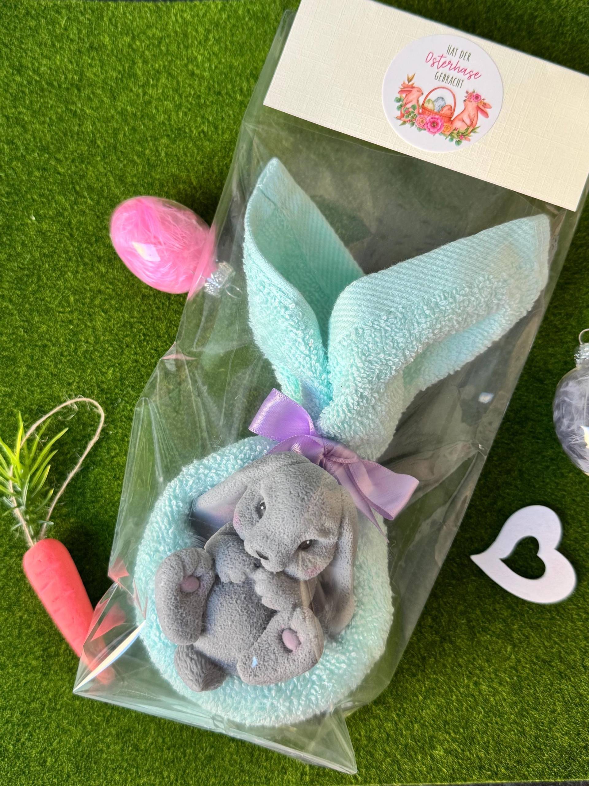 Ostergeschenk Set Mit Handtuch 30x30 cm & Handgemachter Seife - Osterhase Oder Osterei Geschenkidee Zu Ostern von Etsy - WagnerSeifeSouvenir