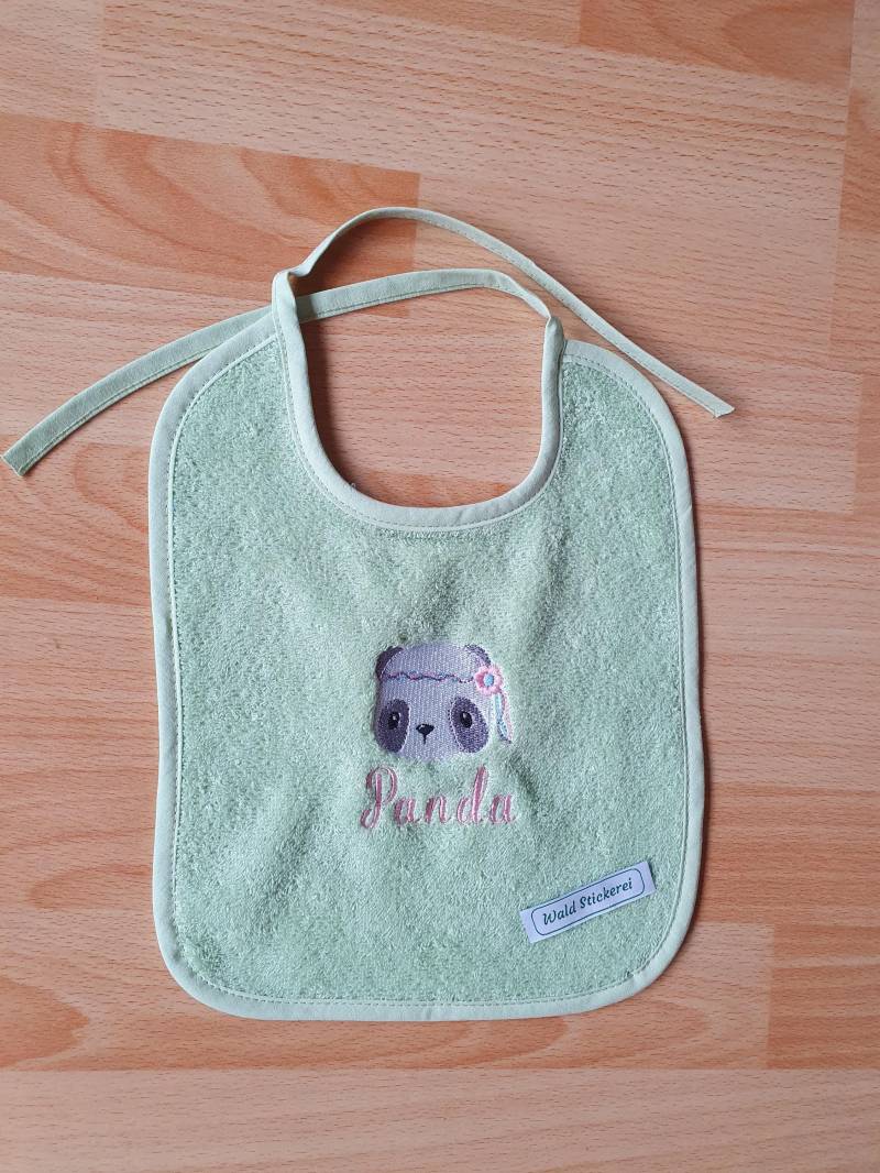 Lätzchen Mit Pandabär von Etsy - Waldstickerei