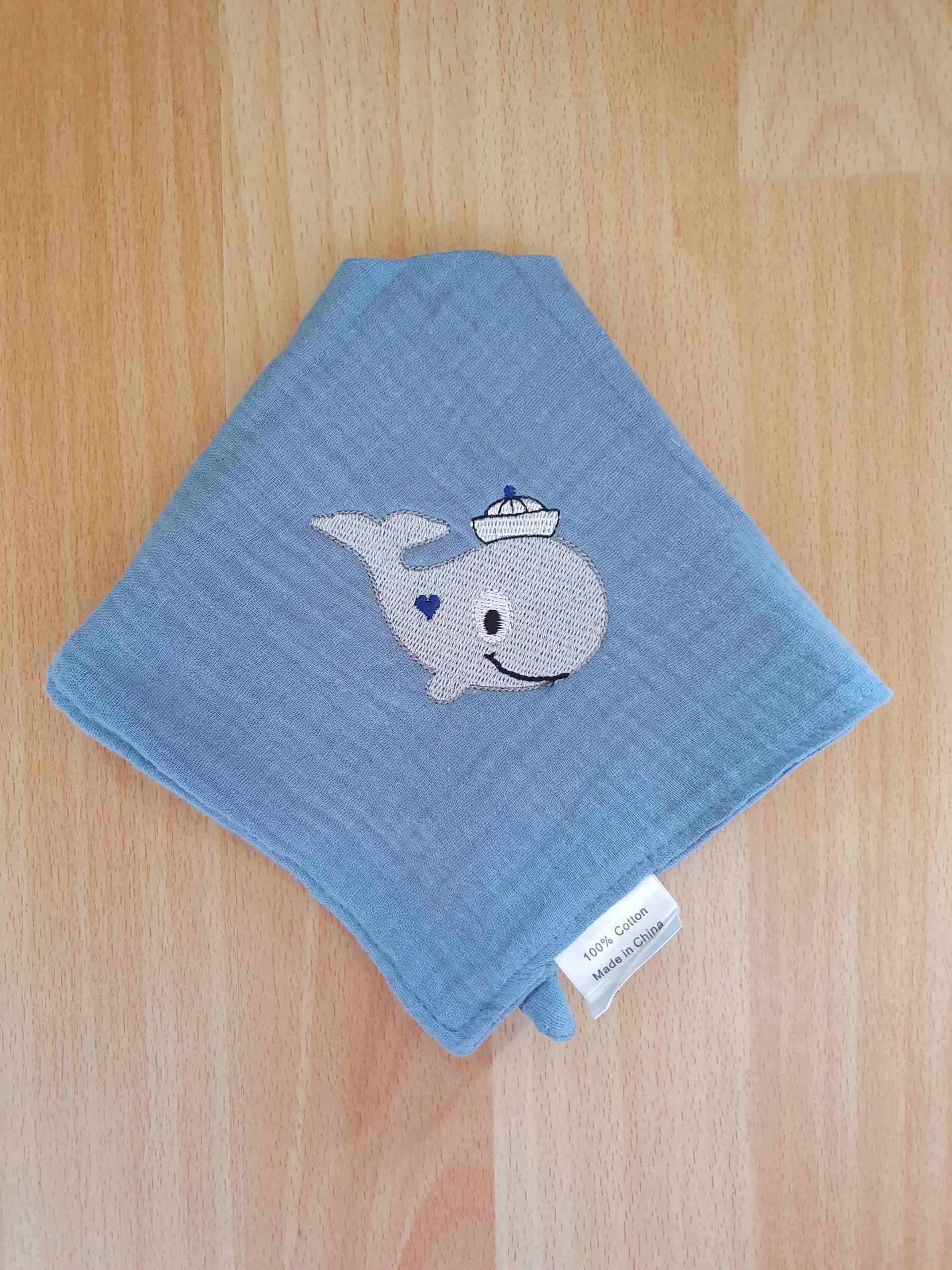 Musselin Halstuch Mit Einem Wal von Etsy - Waldstickerei