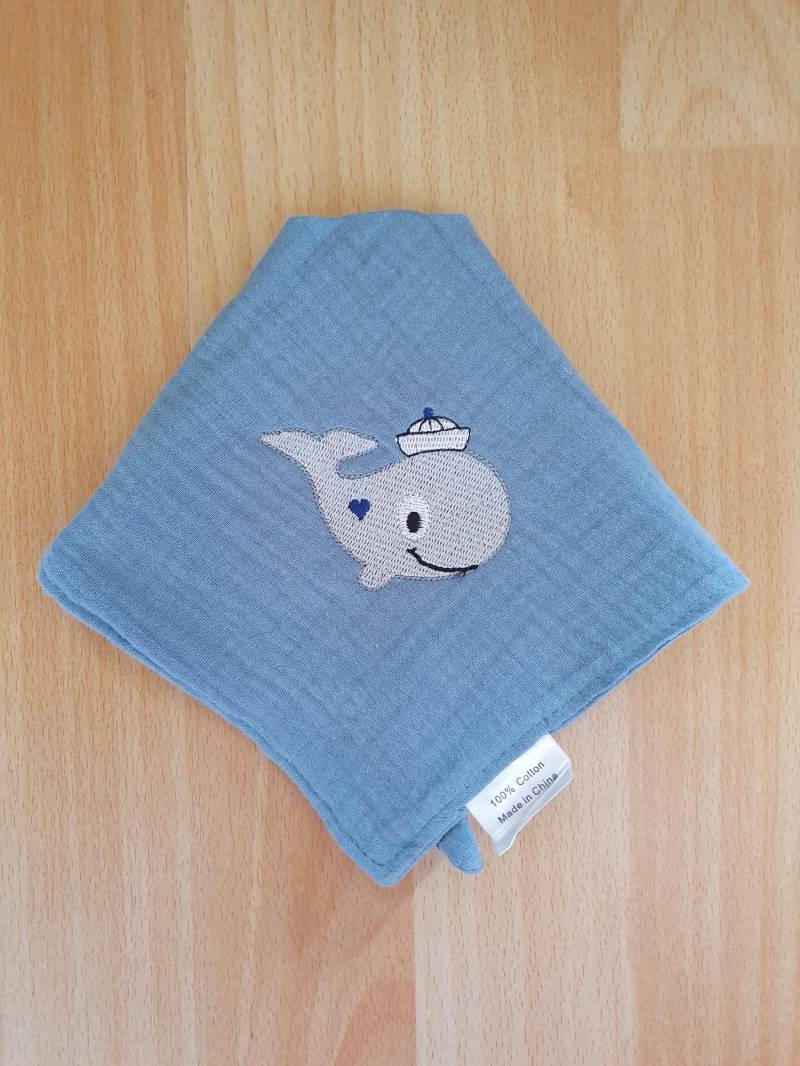 Musselin Halstuch Mit Einem Wal von Etsy - Waldstickerei
