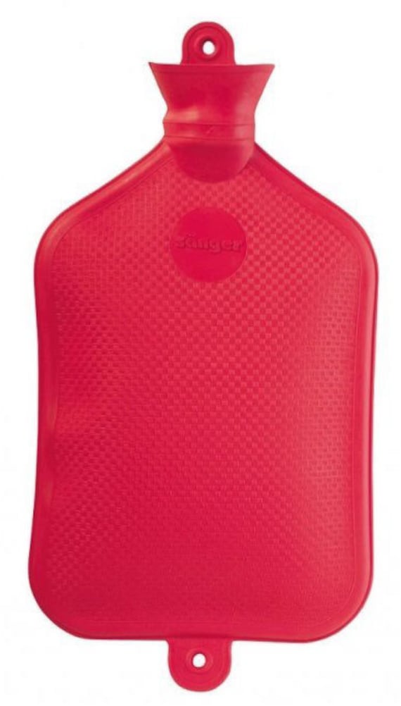 Sanger X-Large 2, 5 Liter Gummi-Wärmflasche in Rot - Made Germany von Etsy - WarmTradition