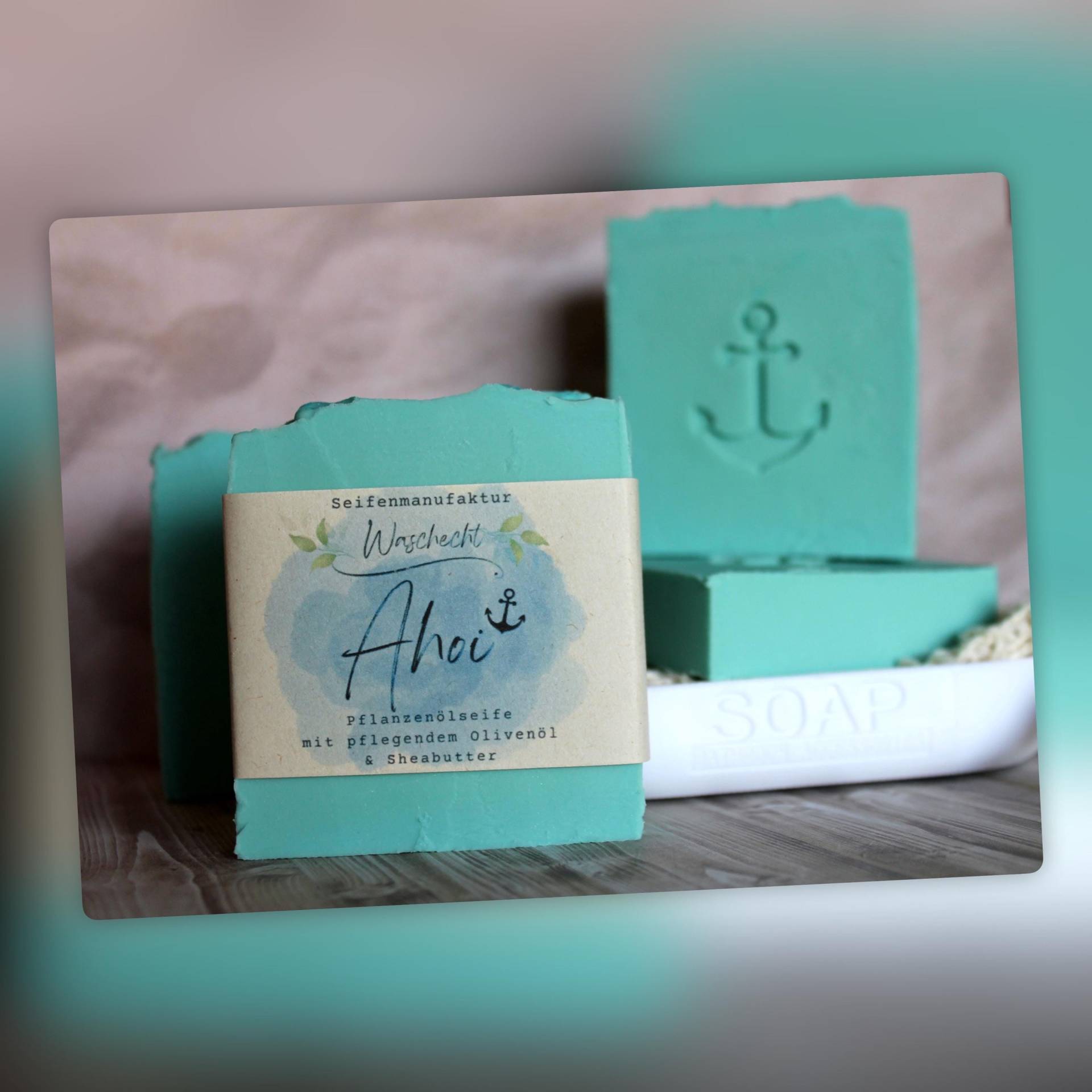 100G, Hand & Körperseife „Ahoi", Handgefertigte Naturseife Aus Hochwertigen Pflanzenölen 100G, Hand & Körperseife „Ahoi", Handgefertigte Naturseife Aus Hochwertigen Pflanzenölen von Etsy - WaschechtSeifen