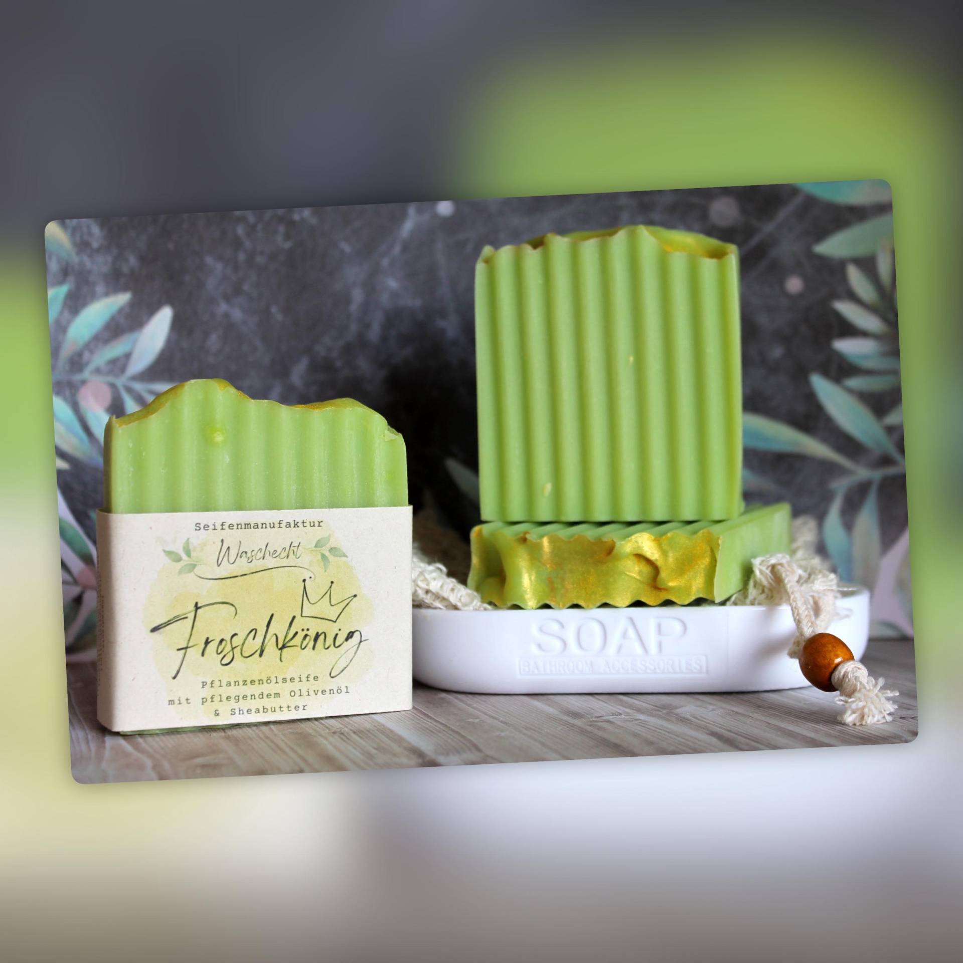 100G, Hand & Körperseife „Froschkönig", Handgefertigte Naturseife Aus Hochwertigen Pflanzenölen 100G, Hand & Körperseife „Froschkönig", Handgefertigte Naturseife Aus Hochwertigen Pflanzenölen von Etsy - WaschechtSeifen