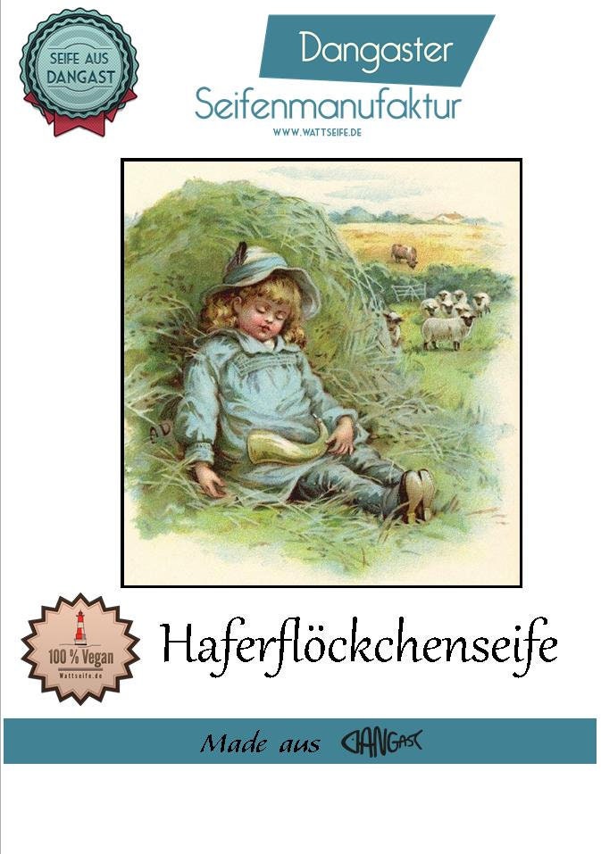 Naturseife | Seife Haferflöckchenseife Palmölfrei Vegan Hafermilch Milchseife Haferflocken Weizenkleie Peeling [110] von Etsy - Wattseife
