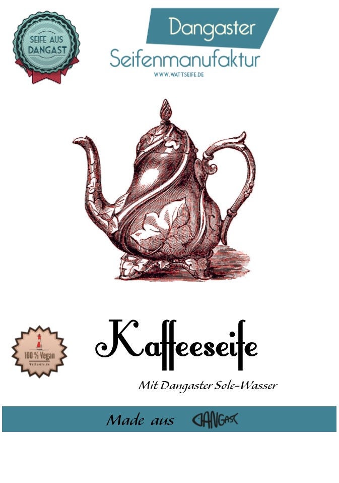 Naturseife | Seife Kaffee-Seife Palmölfrei Vegan Dangast Solewasser Soleseife Wattseife Händewaschen Schützt [158] von Etsy - Wattseife