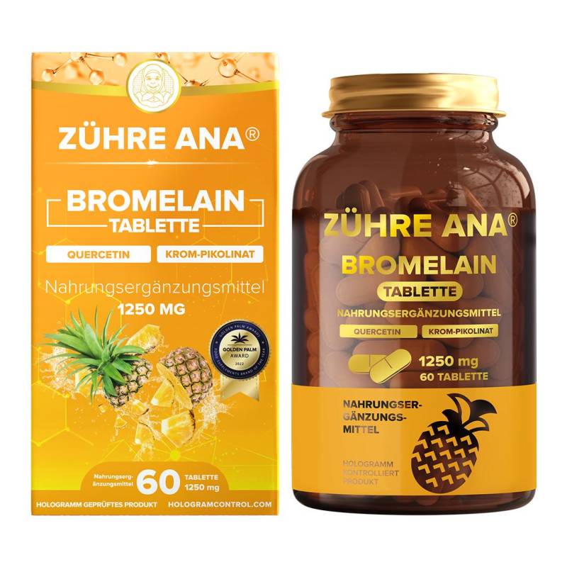 Bromelain Tabletten - Natürliche Enzym-Formel Aus Ananas, Hochwertiges Ergänzungsprodukt 60 von Etsy - WeNaturr