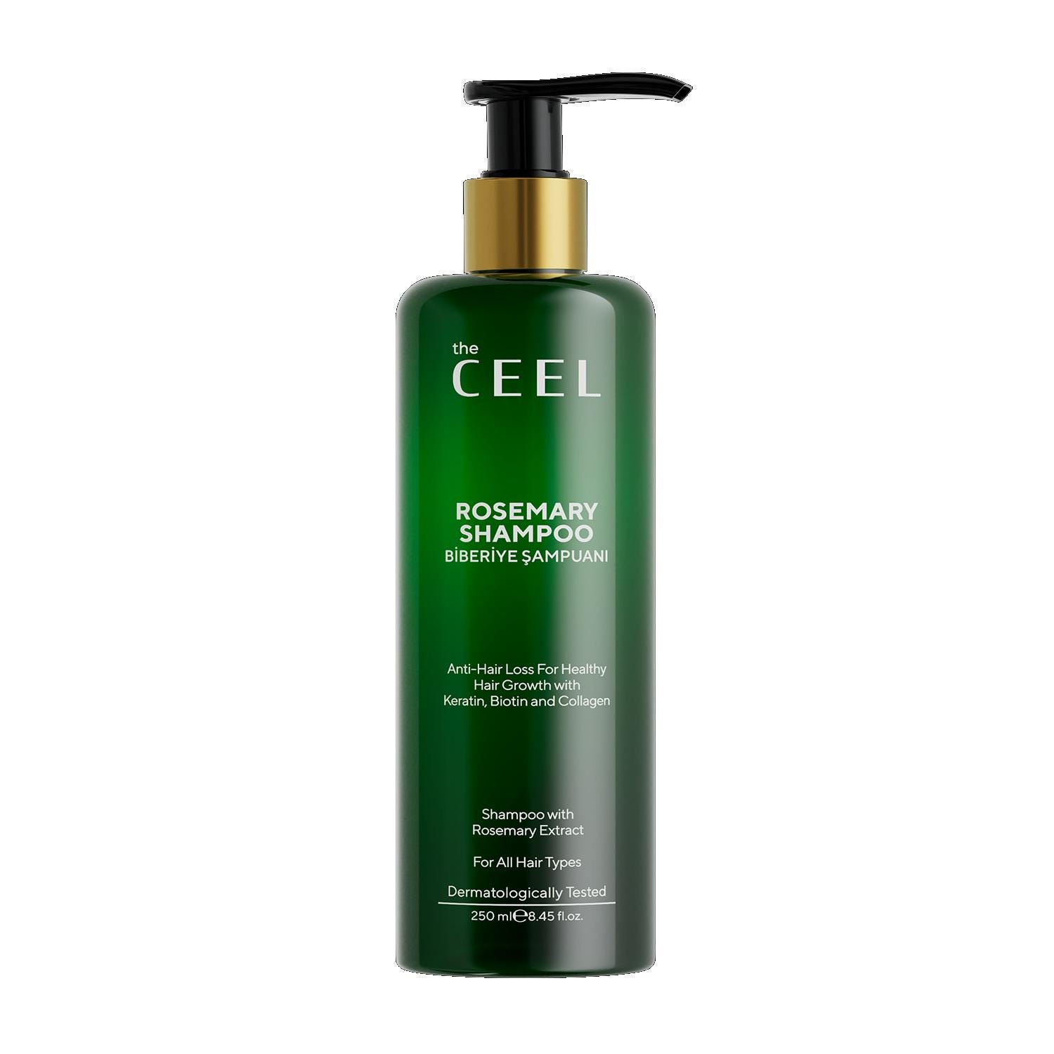 The Ceel Biberin Rosmarin Shampoo - Anti-Haarausfall & Schnelles Haarwachstum Mit Keratin, Biotin, Kollagen, 250 Ml von Etsy - WeNaturr