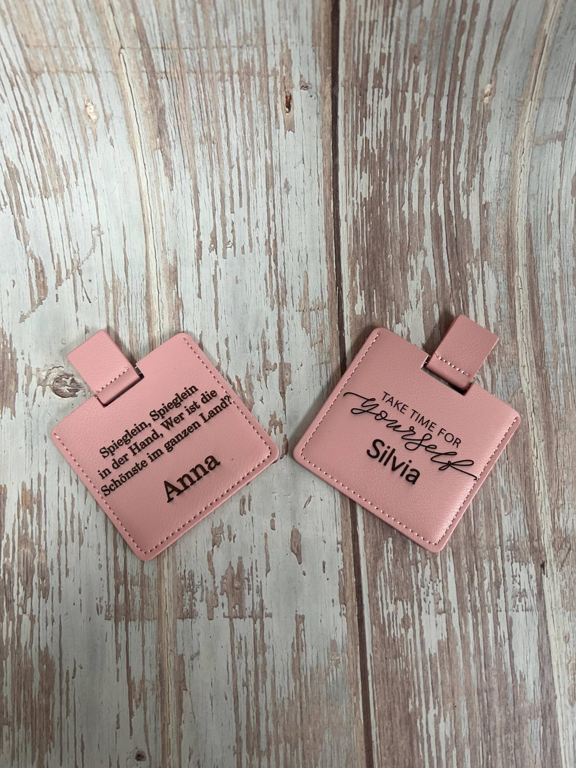 Taschenspiegel Aus Leder Personalisiert Taschenspiegel Aus Leder Personalisiert von Etsy - WerbemittelWeil