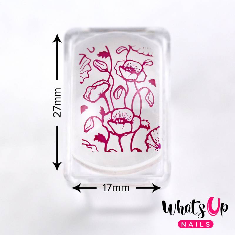 Whats Up Nails - Mini Rechteckiger Klarstempel & Schaber Für Stamped Nail Art von Etsy - WhatsUpNails