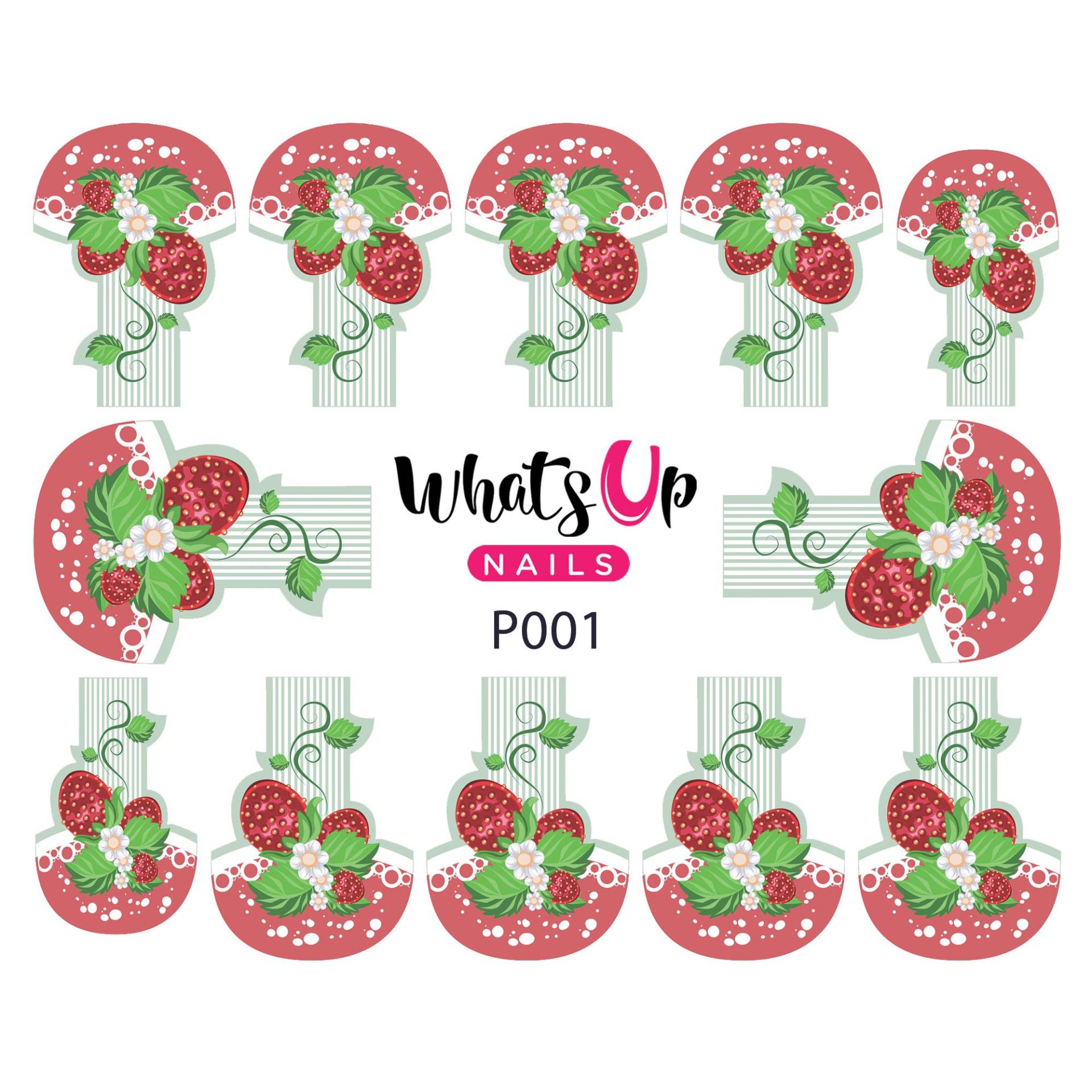 Whats Up Nails - P001 Erdbeere Fancy, White Water Decals Schieber Für Nail Art Design Whats Up Nails - P001 Erdbeere Fancy, White Water Decals Schieber Für Nail Art Design von Etsy - WhatsUpNails