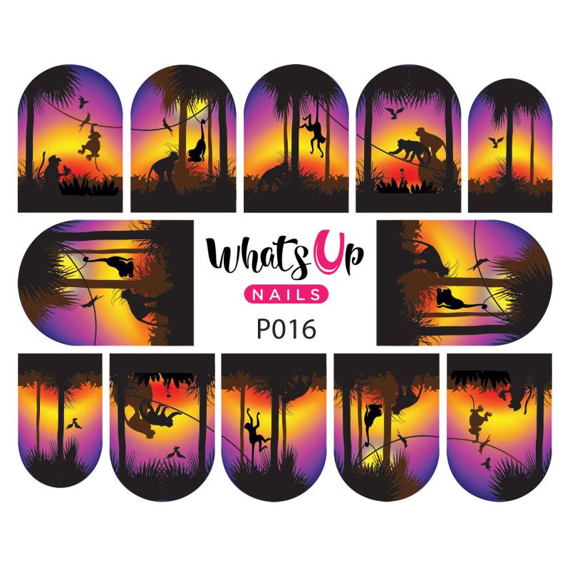 Whats Up Nails - P016 Hangin At Sunset Wasser Abziehbild-Schieber Für Nail Art Design von Etsy - WhatsUpNails