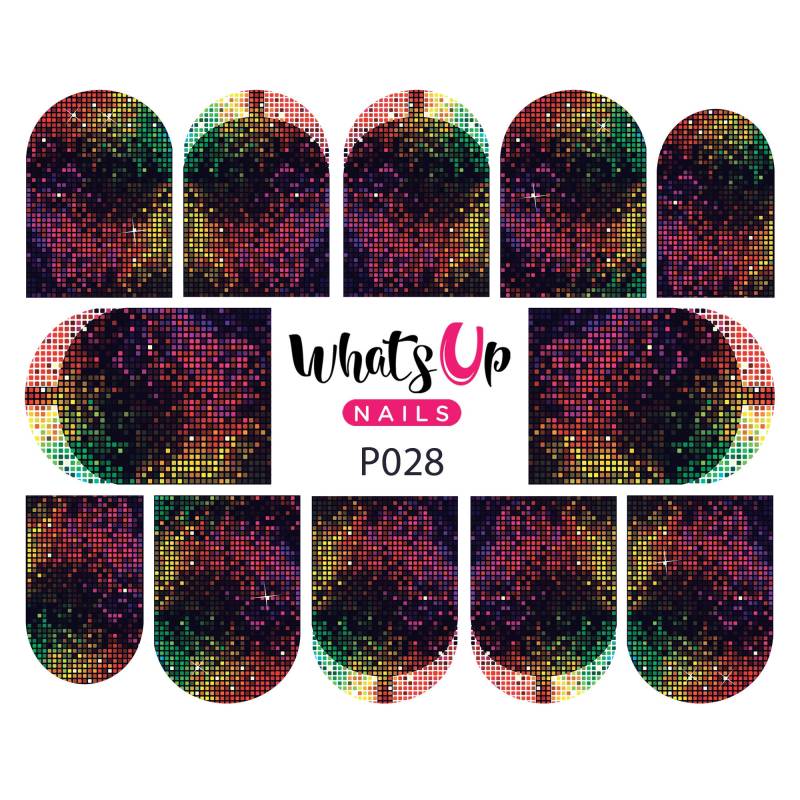 Whats Up Nails - P028 Pixelige Spaß Wasser Abziehbilder Schieber Für Nail Art Design von Etsy - WhatsUpNails