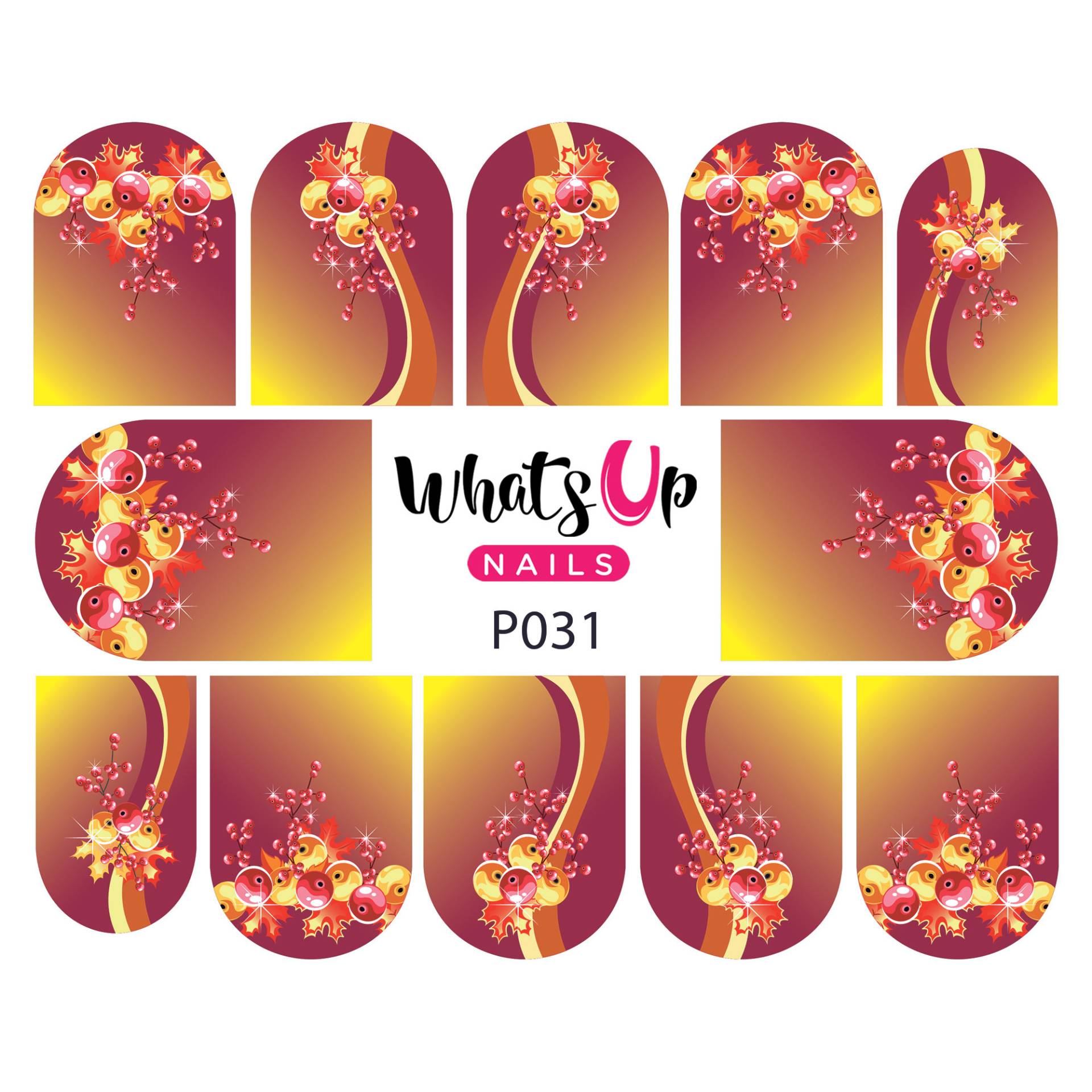Whats Up Nails - P031 Holly Frenzy Wasserabziehbild-Schieber Für Das Nageldesign Whats Up Nails - P031 Holly Frenzy Wasserabziehbild-Schieber Für Das Nageldesign von Etsy - WhatsUpNails