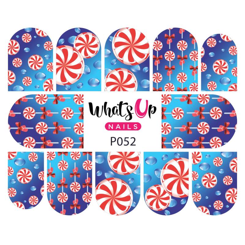 Whats Up Nails - P052 Pepperminty Wasser Abziehbild-Schieber Für Das Nail Art Design von Etsy - WhatsUpNails