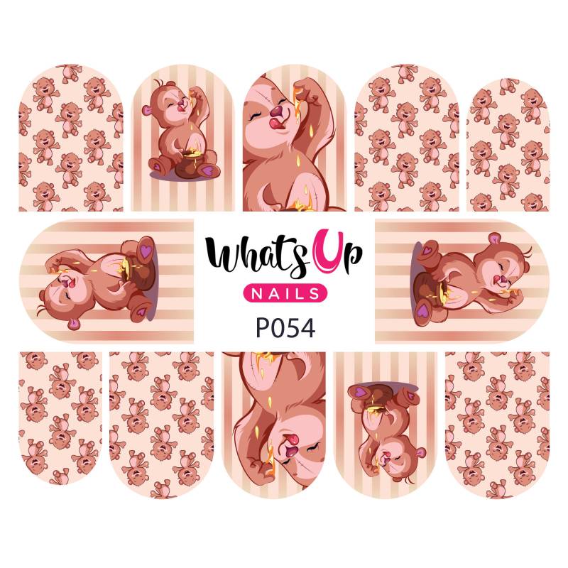 Whats Up Nails - P054 Bären Liebe Honig Wasser Decals Schieber Für Nail Art Design von Etsy - WhatsUpNails