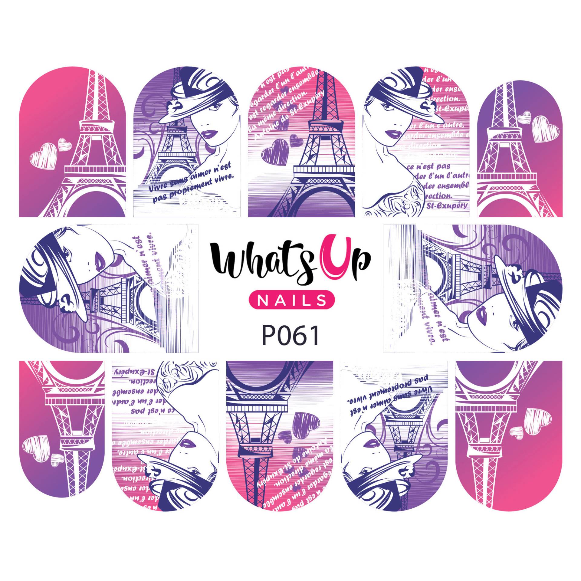 Whats Up Nails - P061 I Herz Paris Wasser Decals Schieber Für Das Nail Art Design Whats Up Nails - P061 I Herz Paris Wasser Decals Schieber Für Das Nail Art Design von Etsy - WhatsUpNails