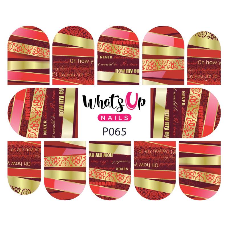Whats Up Nails - P065 Enthüllende Schleifen Wasser Abziehbilder Schieber Für Nail Art Design von Etsy - WhatsUpNails