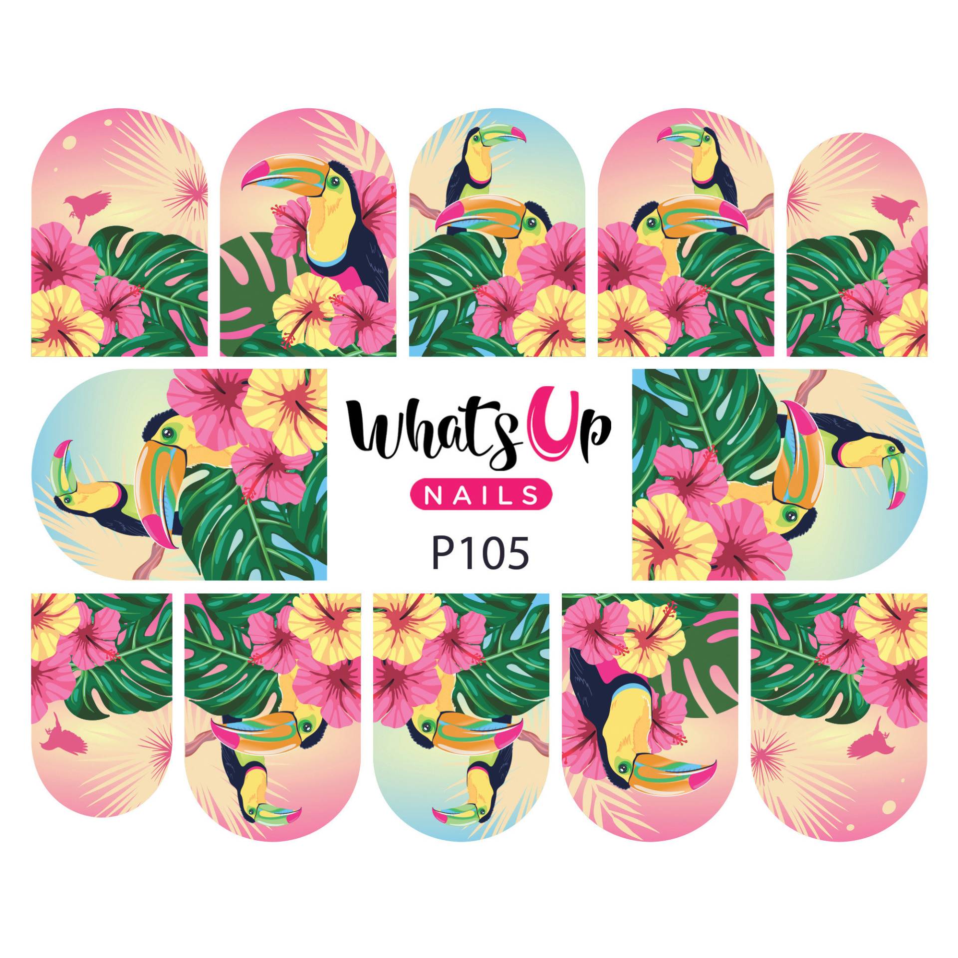 Whats Up Nails - P105 Tropicalota Water Decals Schieber Für Das Nail Art Design Whats Up Nails - P105 Tropicalota Water Decals Schieber Für Das Nail Art Design von Etsy - WhatsUpNails