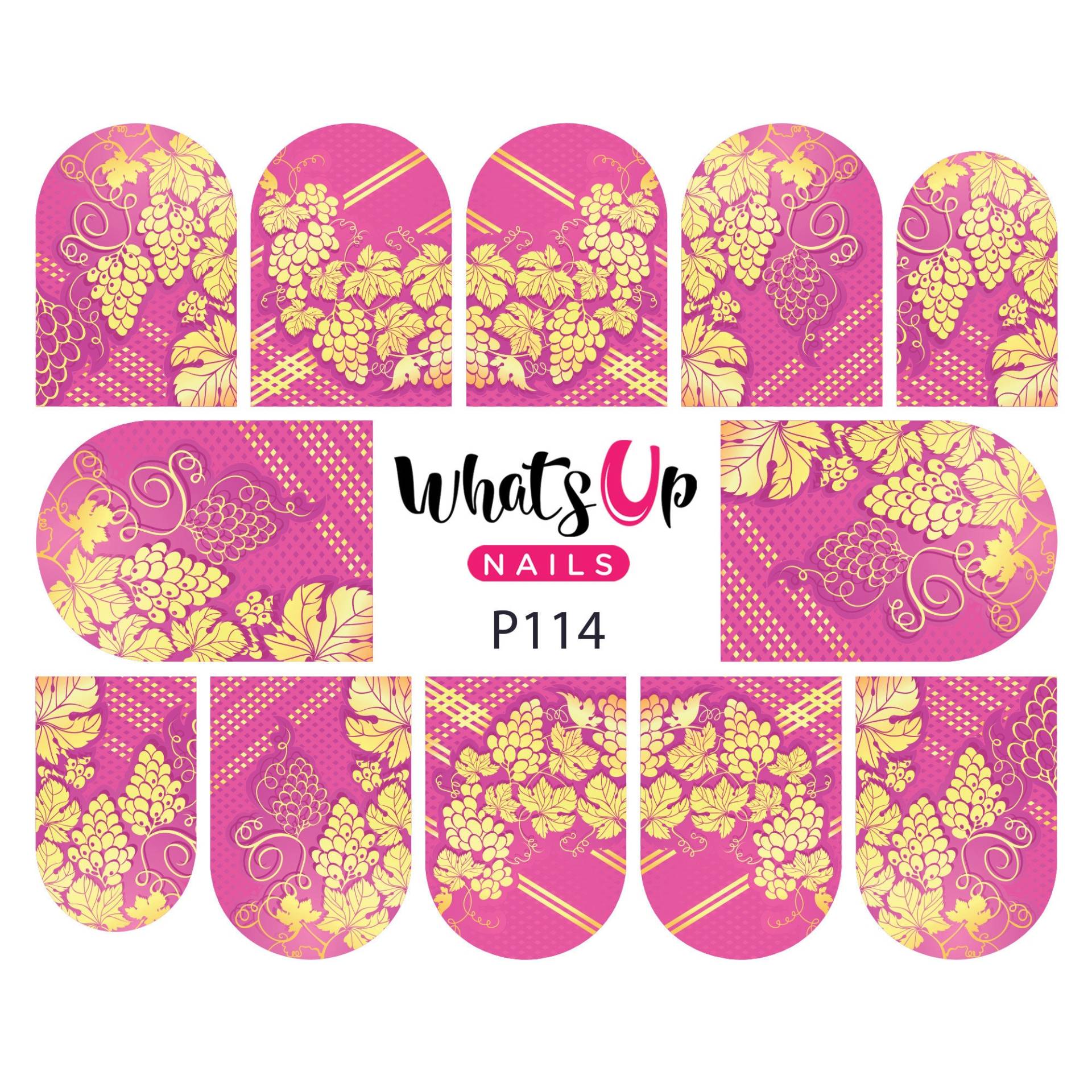 Whats Up Nails - P114 Traube Wein Wasser Decals Slider Für Nail Art Design von Etsy - WhatsUpNails