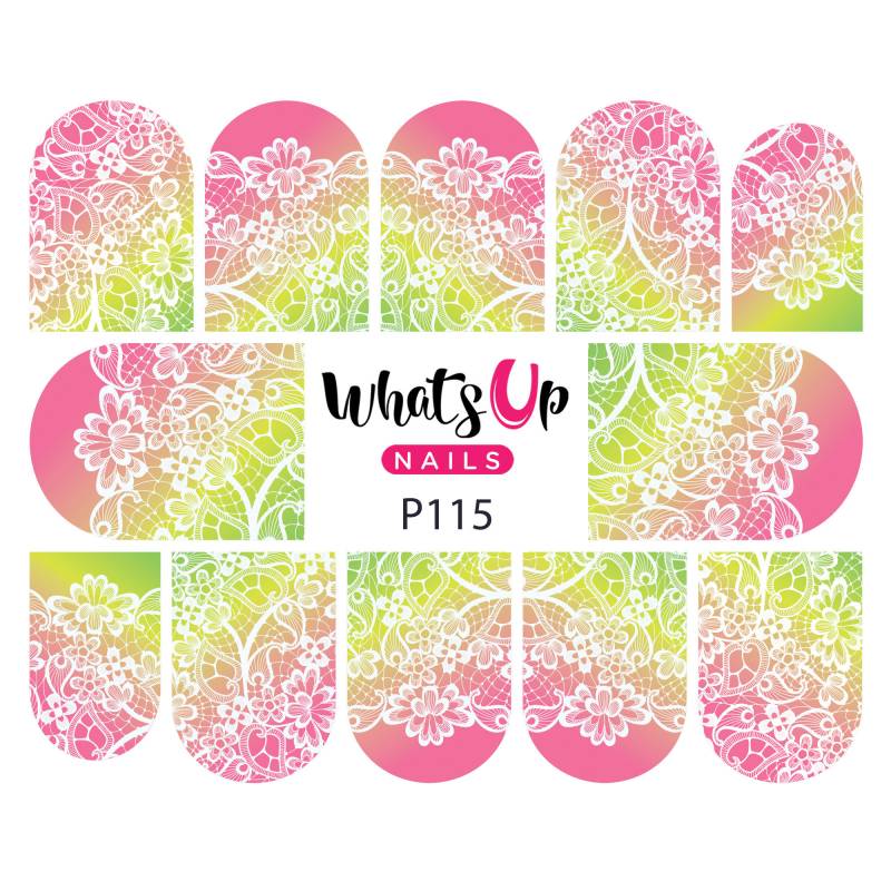 Whats Up Nails - P115 Wassermelonenspitze Wasserabziehbild-Schieber Für Nail Art Design von Etsy - WhatsUpNails