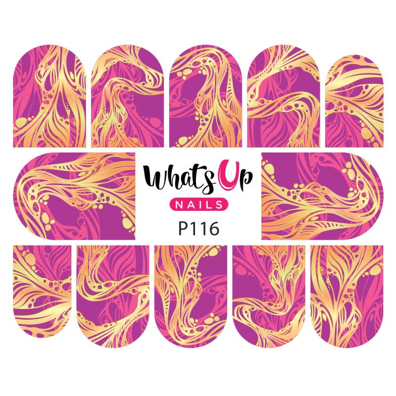 Whats Up Nails - P116 Lavalicious Wasser Abziehbild-Schieber Für Das Nail Art Design von Etsy - WhatsUpNails