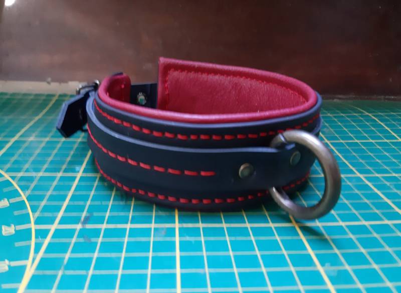 Verstellbarer Kragen Aus Kalbsleder Und Lammfell von Etsy - WhipArtFactory