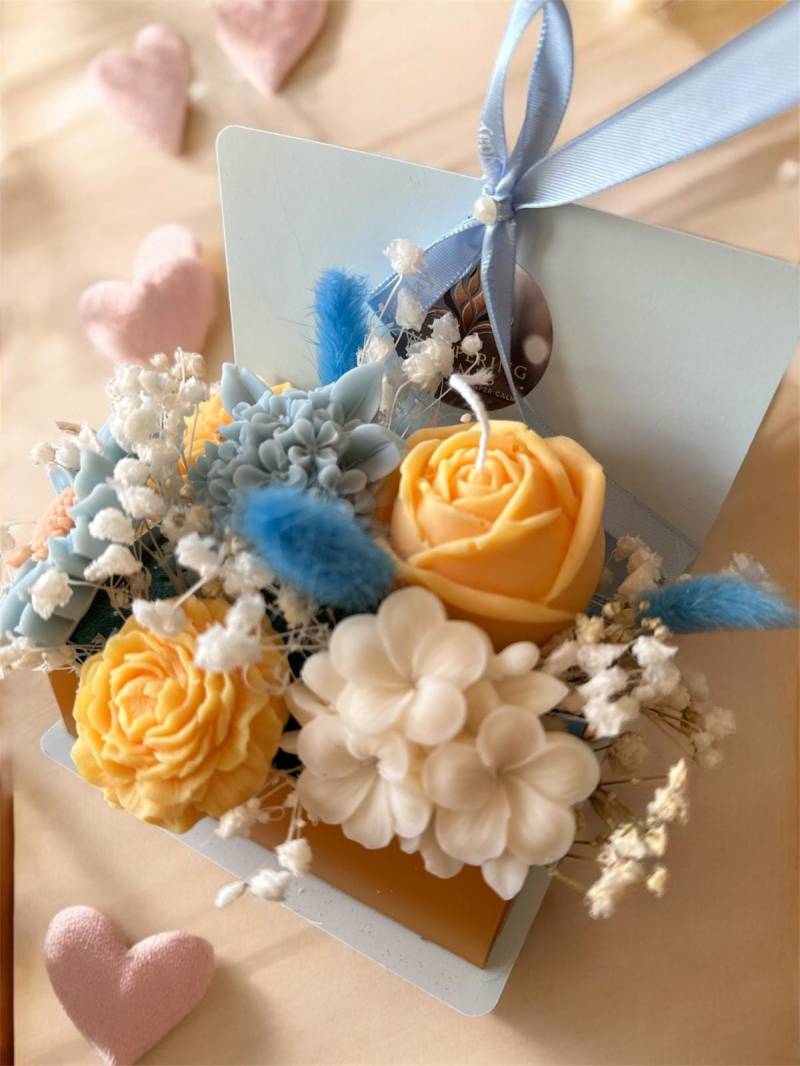 Handgemachte Sojawachs Blumen in Buch-Design - Duftkerzen-Dekoration Für Besondere Anlässe von Etsy - WhisperingFlameStore