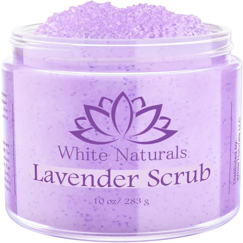 Lavendel Körperpeeling, Sanftes Bio-Peeling Für Super Weiche Haut, Natürliches & Reines Aromatherapie-Peeling Zur Reinigung, Geschenk Zum von Etsy - WhiteNaturalsStore