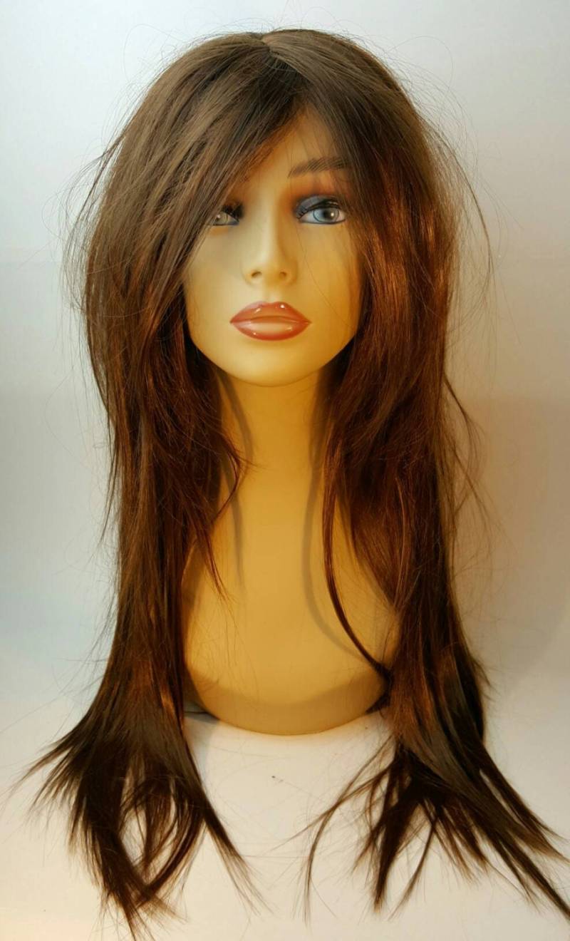 Brünett Perücke, Lange Perücke Mit Schichten, Braun Brünett, Braune Perücken Brünett Perücke, Lange Perücke Mit Schichten, Braun Brünett, Braune Perücken von Etsy - WigCraving