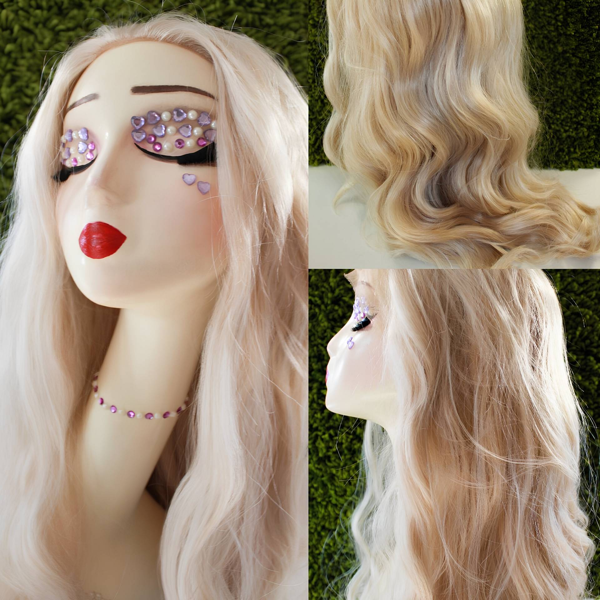 Lace Front Blonde Perücke // Ash Mixed Blond Wavy 27 "Lange Lockige Platin Perücken Für Frauen Lace Front Blonde Perücke // Ash Mixed Blond Wavy 27 "Lange Lockige Platin Perücken Für Frauen von Etsy - WigsLand