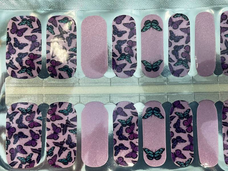 Fliegen Schmetterlinge Nagellack Streifen/Nail Wraps/ Geschenke/Nail Art/Bugs/Nageldesign/ von Etsy - WildBreezeCandles