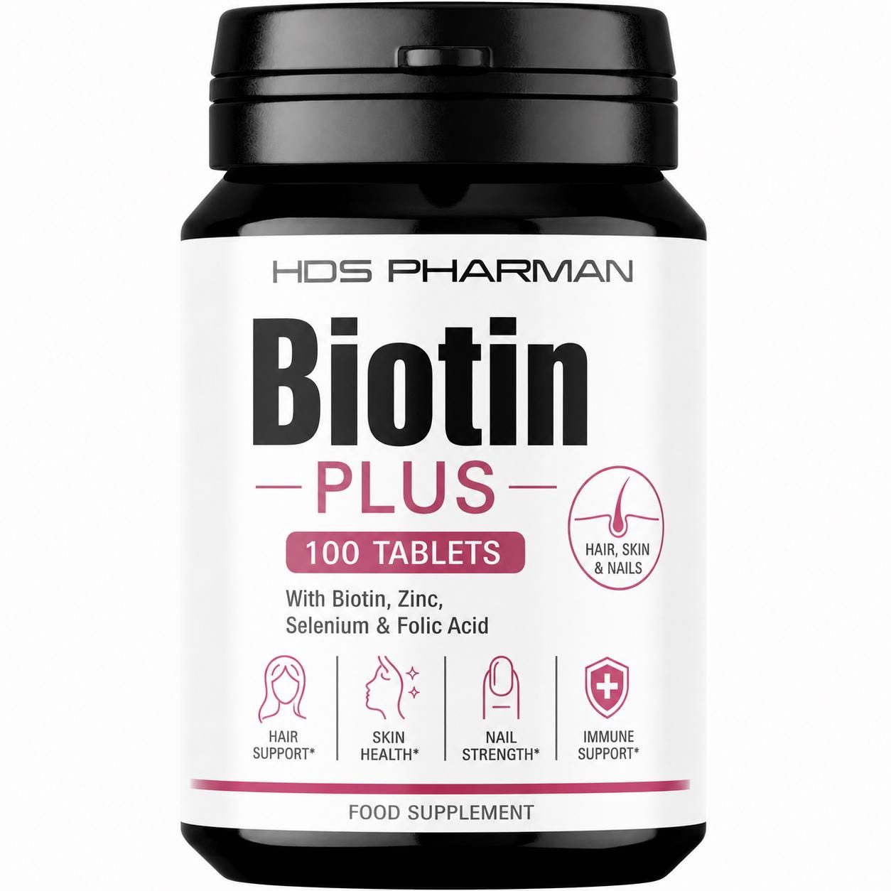 Biotin Plus - 100 Tablets Biotin Plus - 100 Tablets von Etsy - WildRootNatural