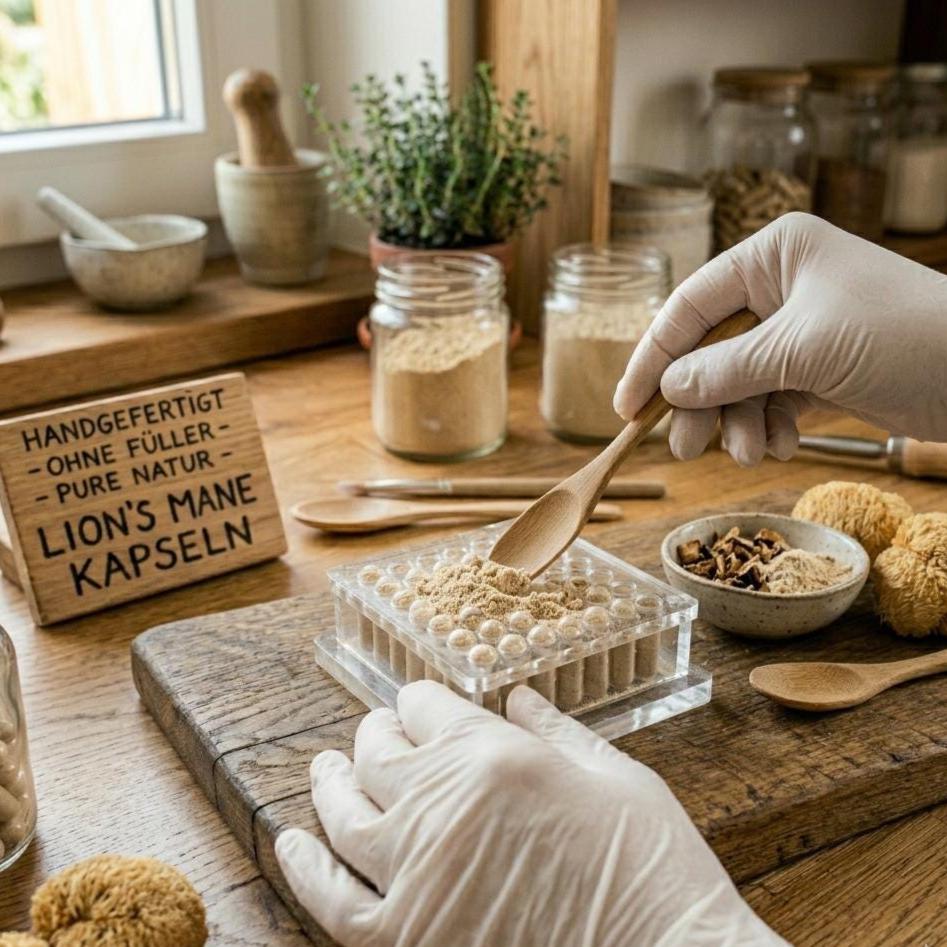 Handmade Lion's Mane - Vegane Kapseln Mit Hericium Erinaceus Extrakt von Etsy - WildRootNatural