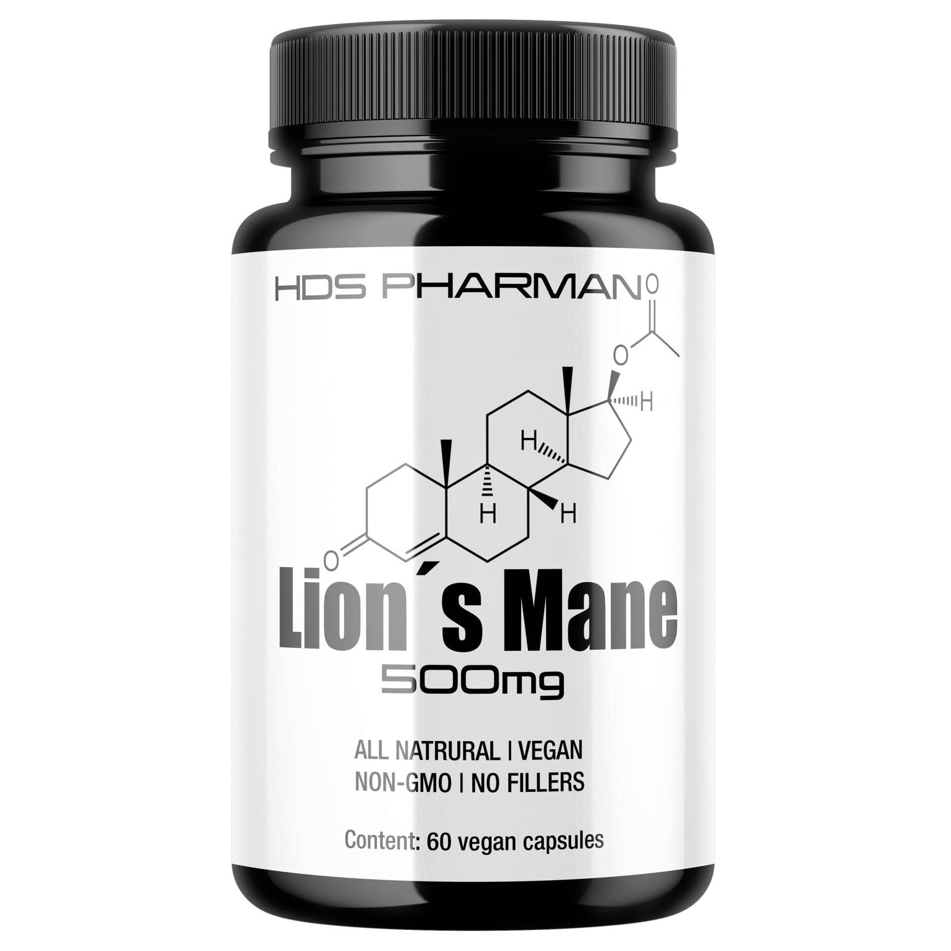 Hds Pharman™ Lion's Mane - 60 Vegane Kapseln Mit Hericium Erinaceus Extrakt von Etsy - WildRootNatural