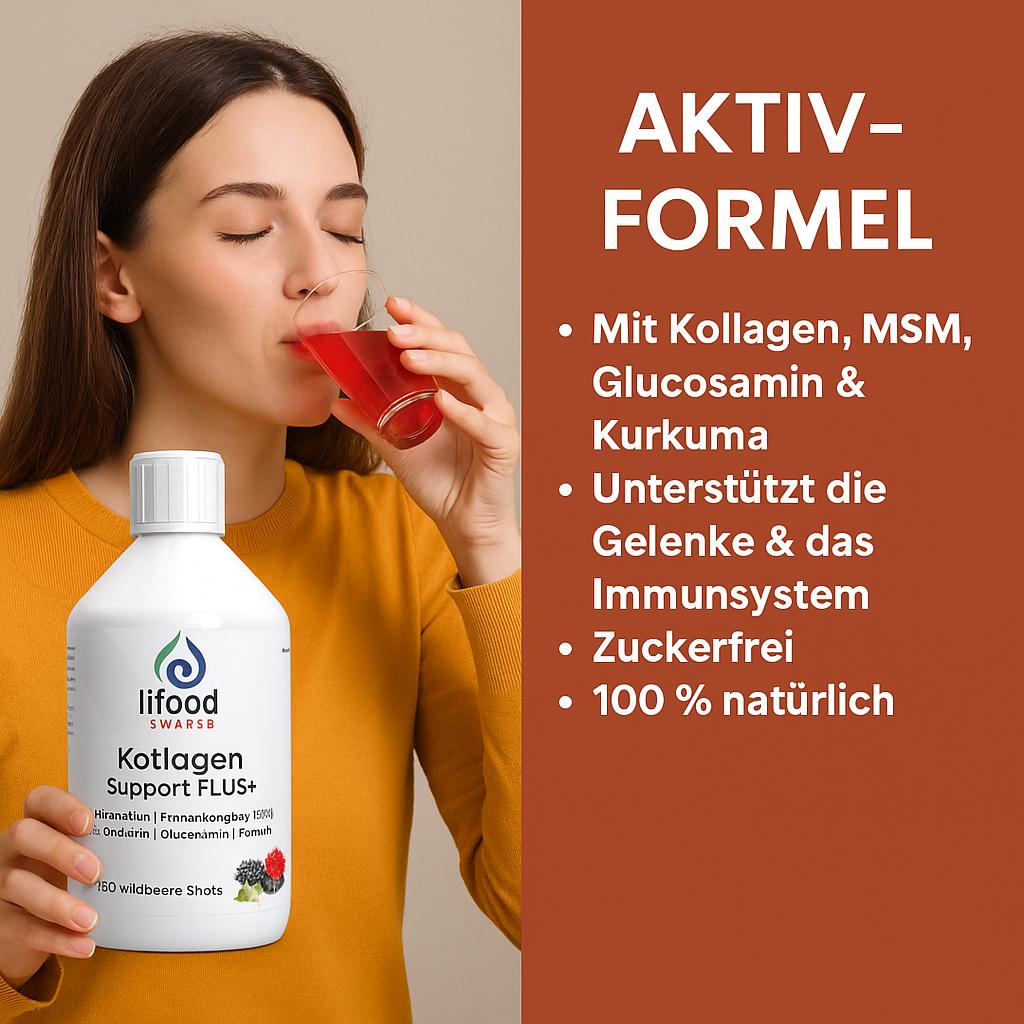 Kollagen Support Plus+ Shots - Aktiv-Formel Mit Kollagen, Msm, Kurkuma, Vitaminen von Etsy - WildRootNatural